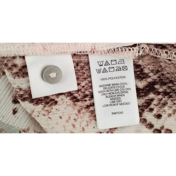 Rachel Zoe Womens Sleeveless Top Snake Skin Print Button Down Size Medium - Picture 7 of 8